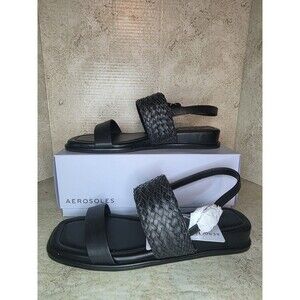 Aerosoles Broome Slingback Wedge Sandals Sz 11M Preppy Casual Comfort Shoes